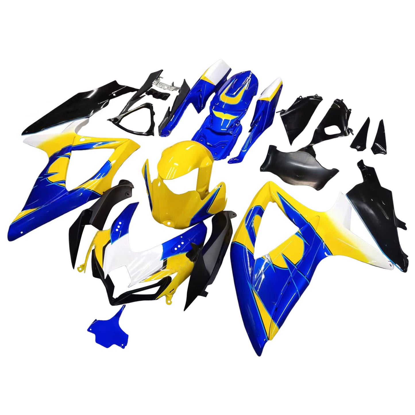 Carene 2008-2010 Suzuki GSXR 600 750 Giallo Blu Alstare Corona Generico
