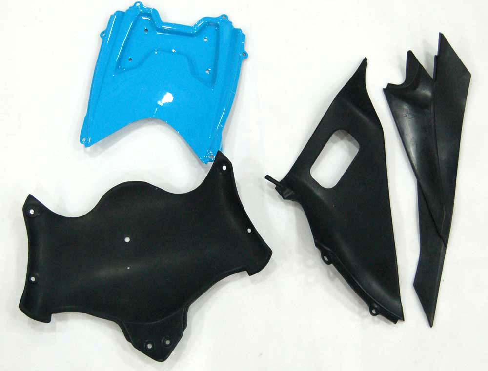 Carene GSXR 600/750 2008-2010 Carrozzeria Carena Blu Rizla ABS Set plastiche stampate ad iniezione Generico