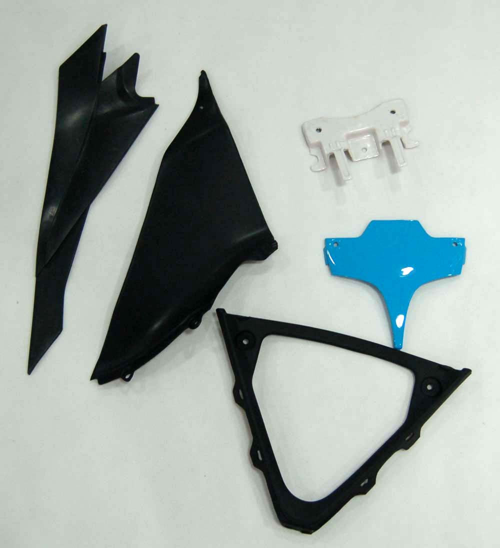 Carene GSXR 600/750 2008-2010 Carrozzeria Carena Blu Rizla ABS Set plastiche stampate ad iniezione Generico