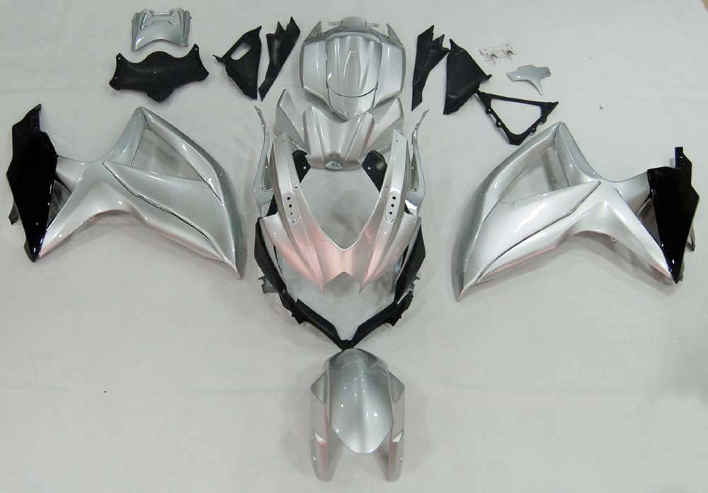 Carene 2008-2010 Suzuki GSXR 600 750 Argento Nero GSXR Racing Generico