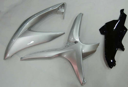 Carene 2008-2010 Suzuki GSXR 600 750 Argento Nero GSXR Racing Generico