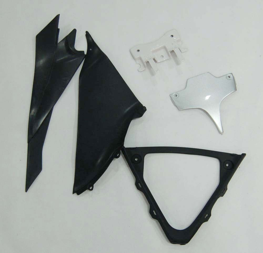 Carene 2008-2010 Suzuki GSXR 600 750 Argento Nero GSXR Racing Generico