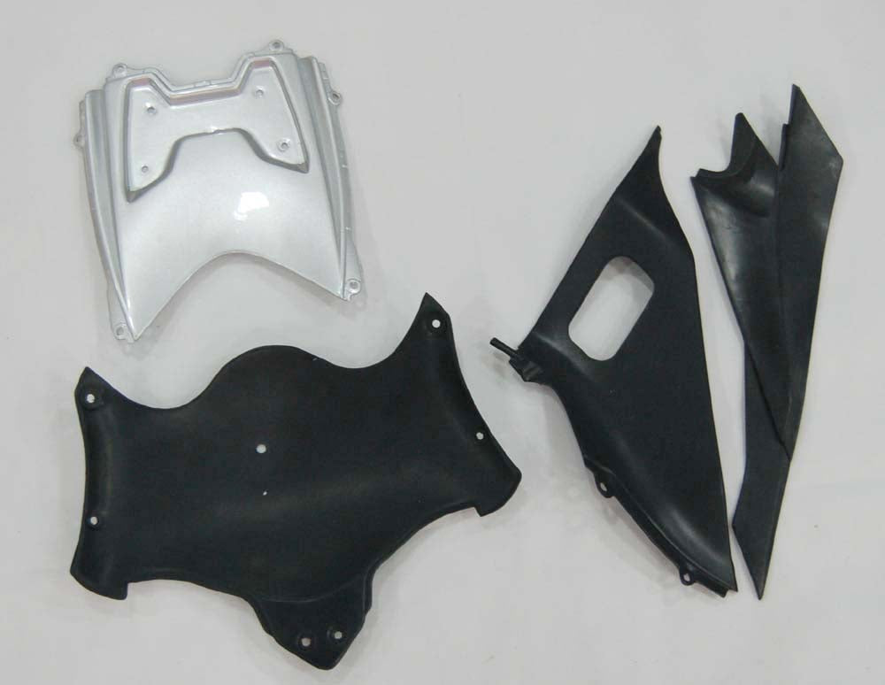 Carene 2008-2010 Suzuki GSXR 600 750 Argento Nero GSXR Racing Generico