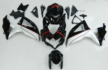 Carene 2008-2010 Suzuki GSXR 600 750 Nero Argento Jordan Generic