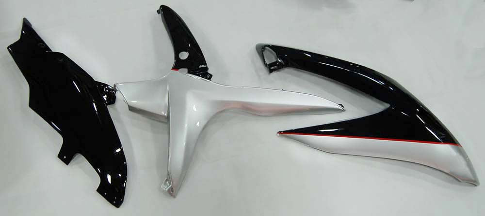 Carene 2008-2010 Suzuki GSXR 600 750 Nero Argento Jordan Generic