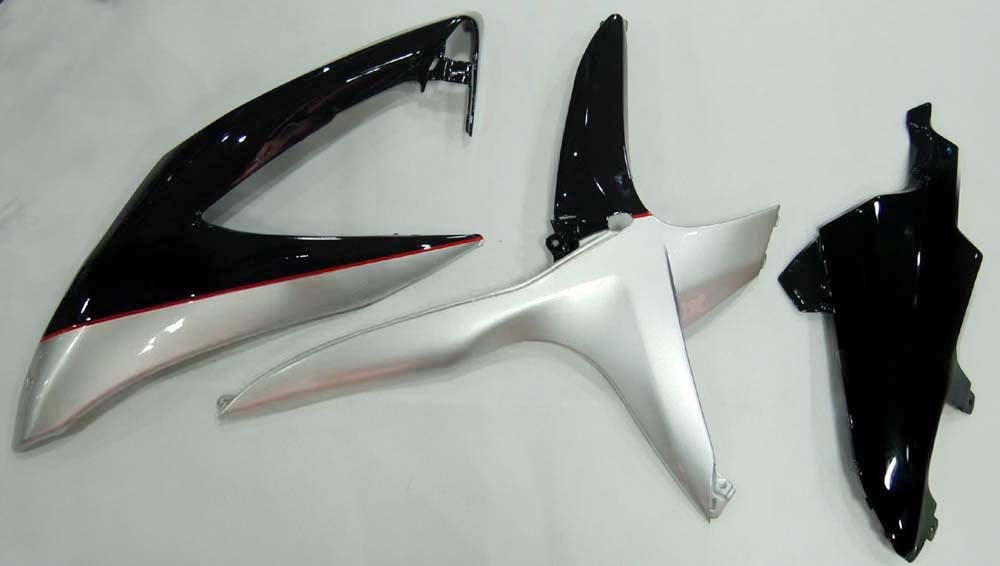 Carene 2008-2010 Suzuki GSXR 600 750 Nero Argento Jordan Racing Generico