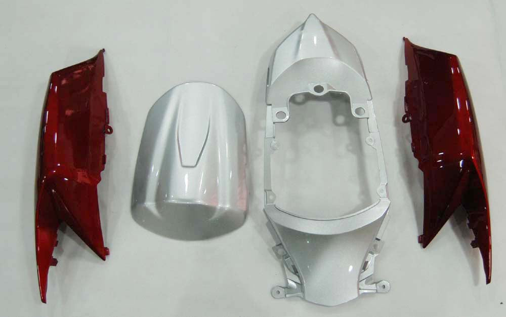 Per GSXR 600/750 2008-2010 Carrozzeria Carena Argento ABS Stampato ad iniezione Plastica Set Generico