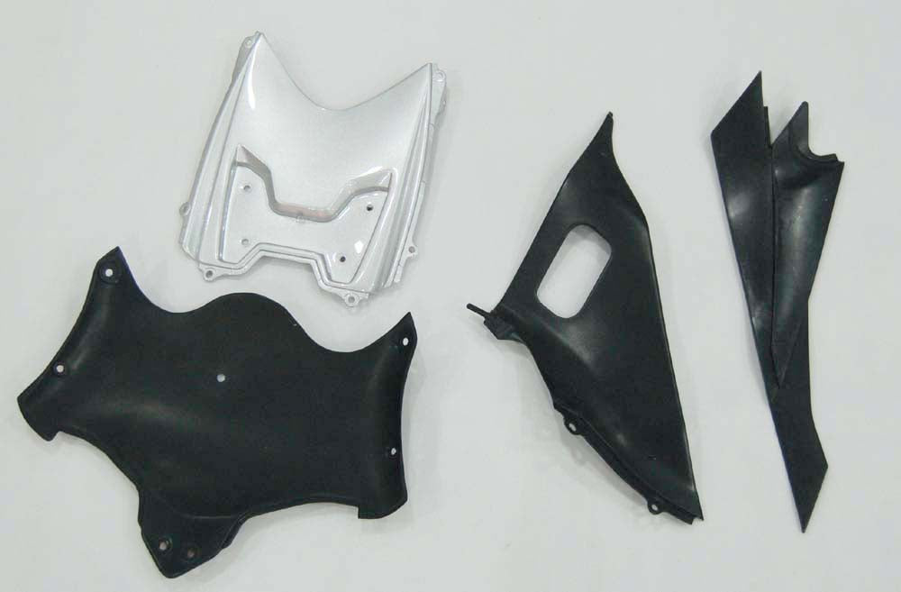 Per GSXR 600/750 2008-2010 Carrozzeria Carena Argento ABS Stampato ad iniezione Plastica Set Generico