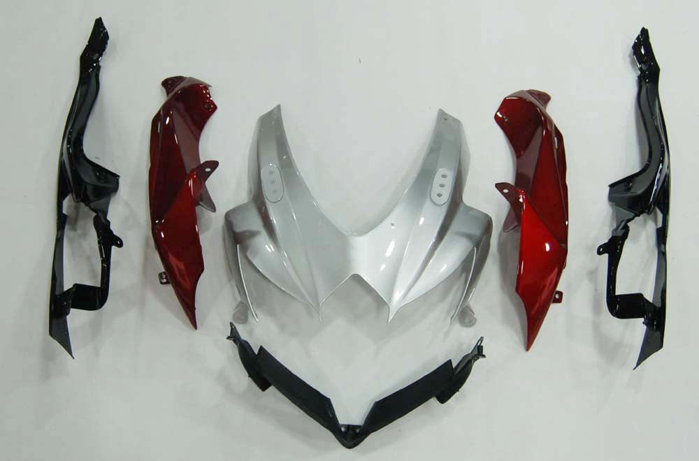 Carene 2008-2010 Suzuki GSXR 600 750 Argento Rosso GSXR Racing Generico
