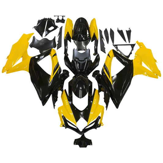 Carene 2008-20 10Suzuki GSXR 600 750 Nero e Giallo GSXR Generico