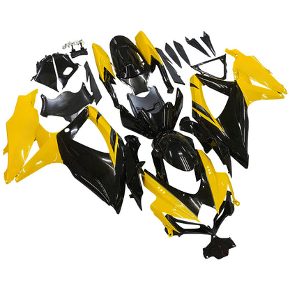 Carene 2008-20 10Suzuki GSXR 600 750 Nero &amp; Giallo GSXR Racing Generico