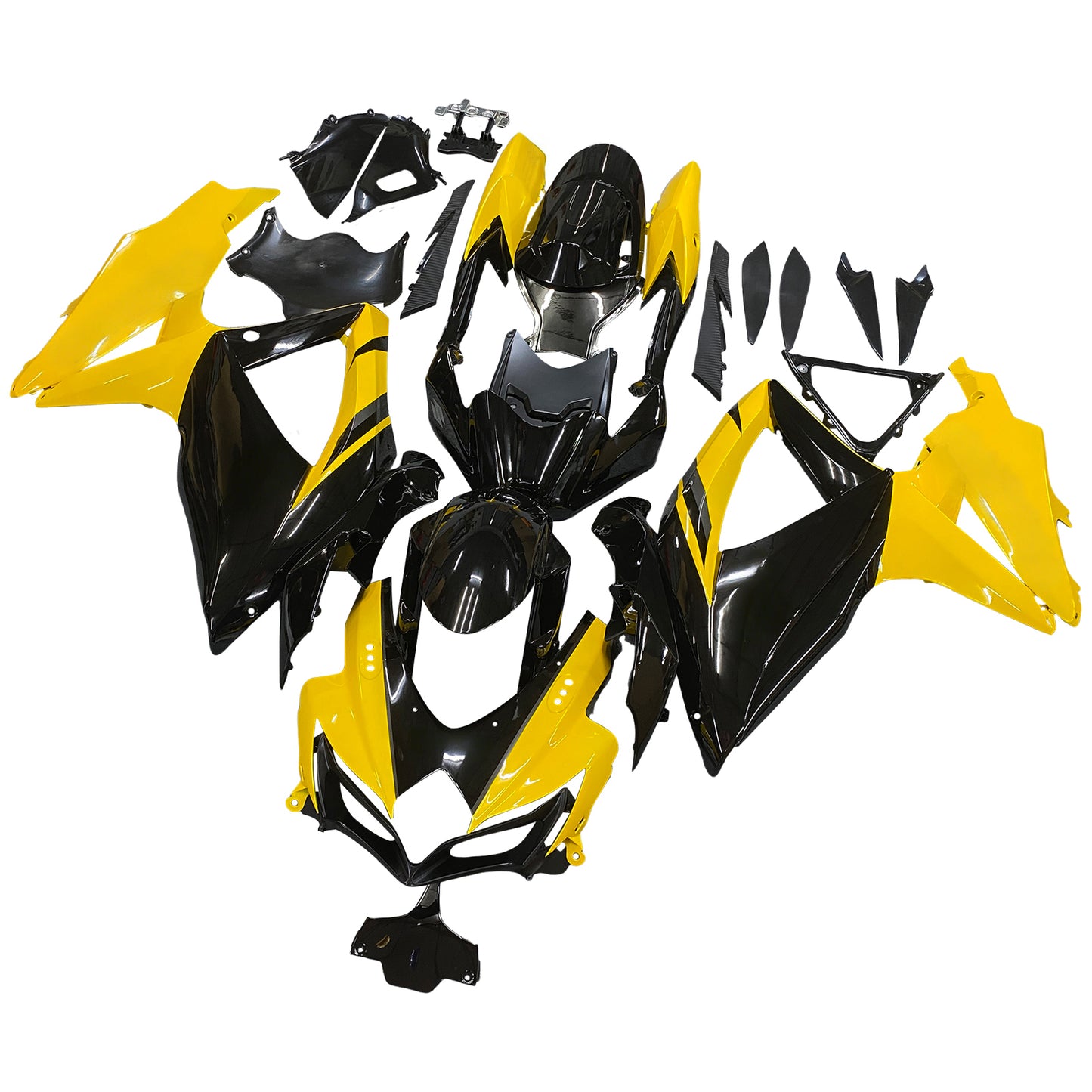 Carene 2008-20 10Suzuki GSXR 600 750 Nero e Giallo GSXR Generico