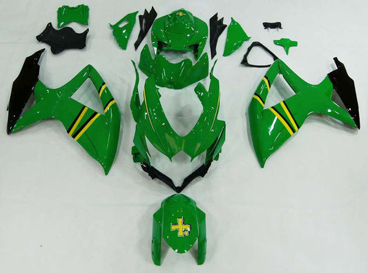 Carene 2008-2010 Suzuki GSXR 600 750 Verde Rizla Racing Generico