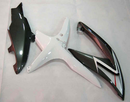 Carene 2008-2010 Suzuki GSXR 600 750 Bianco &amp; Argento GSXR Racing Generico