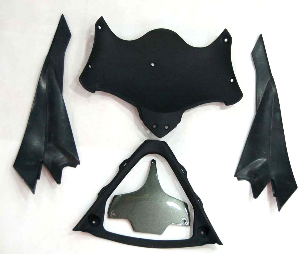 Carene 2008-2010 Suzuki GSXR 600 750 Bianco &amp; Argento GSXR Racing Generico