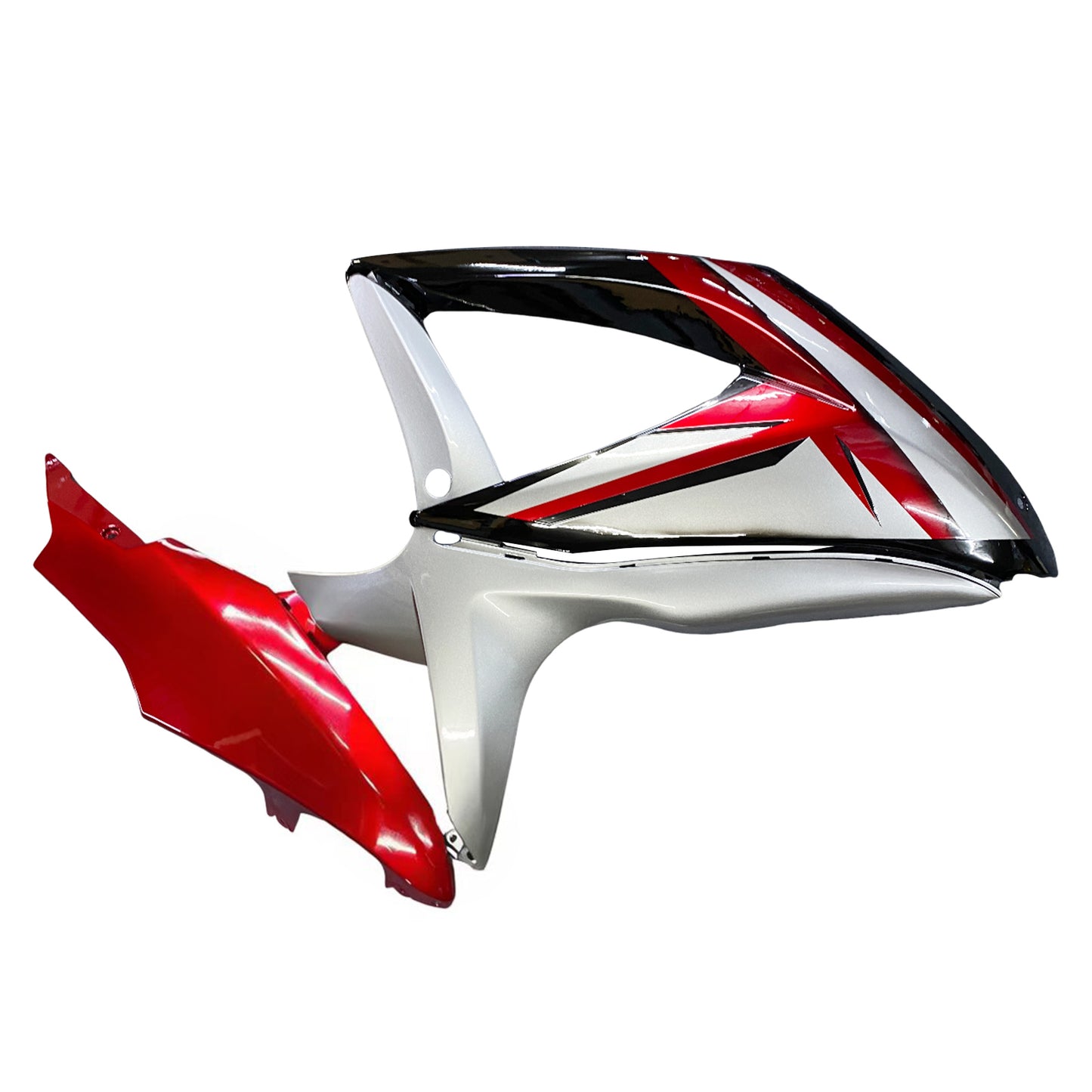 Carene 2008-2010 Suzuki GSXR 600 750 Nero Rosso Argento Racing Generico