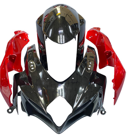Carene 2008-2010 Suzuki GSXR 600 750 Nero Rosso Argento Racing Generico