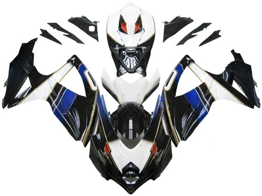 Carene 2008-2010 Suzuki GSXR 600 750 Nero Bianco Suzuki Generico