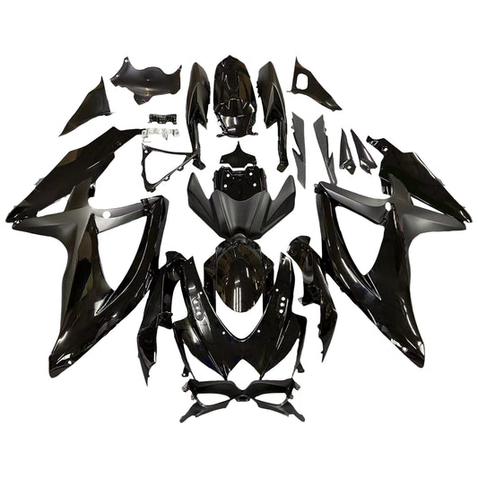 Carene 2008-2010 Suzuki GSXR 600 750 All Black Suzuki Racing Generico