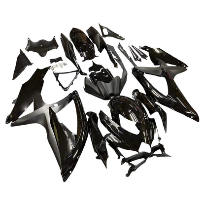 Carene 2008-2010 Suzuki GSXR 600 750 All Black Suzuki Racing Generico
