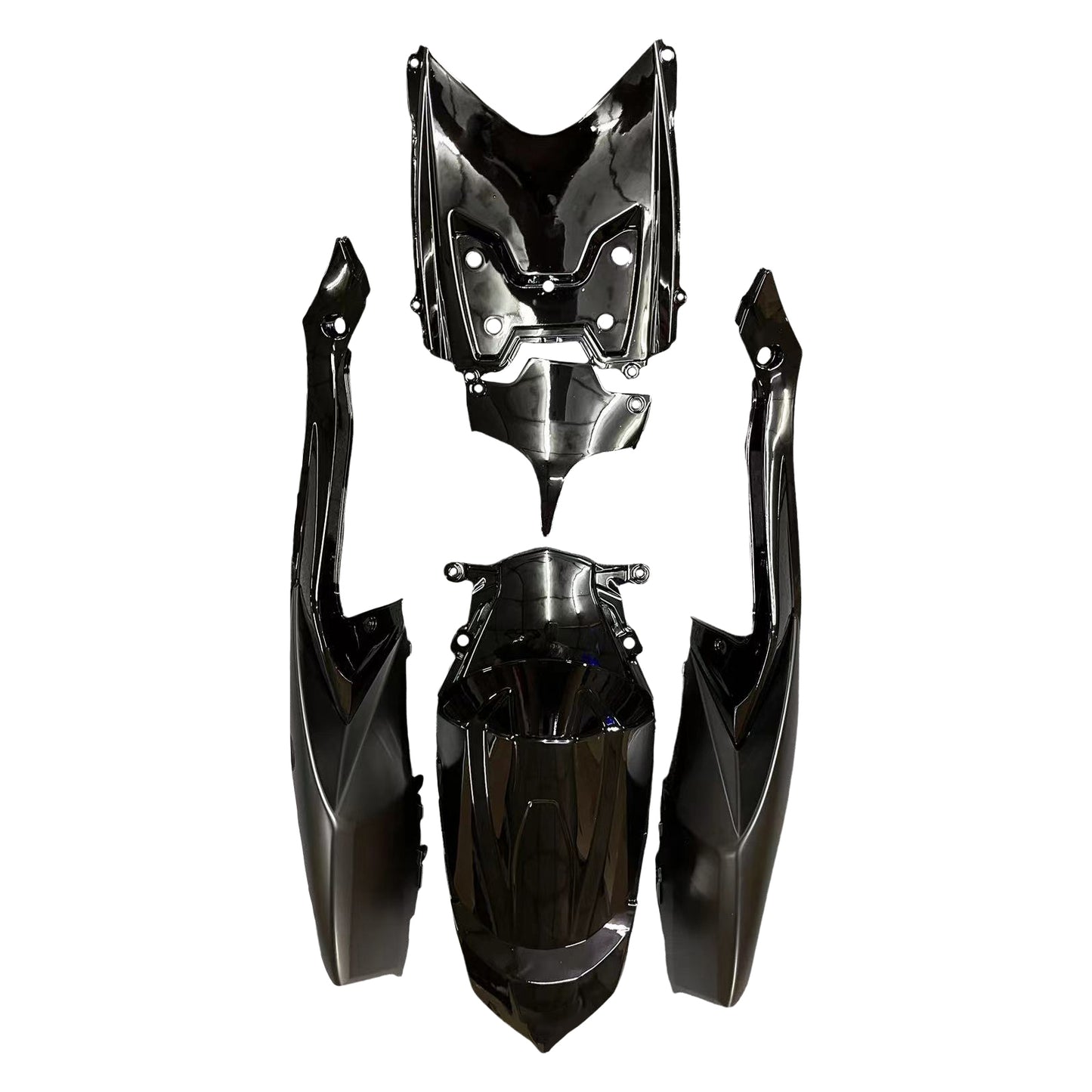 Carene 2008-2010 Suzuki GSXR 600 750 All Black Suzuki Racing Generico