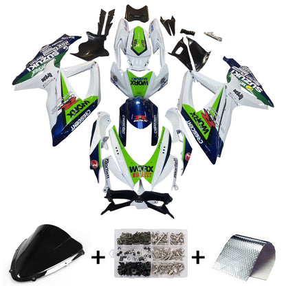 Carene 2008-2010 Suzuki GSXR 600 750 Multicolore Worx Racing Generico