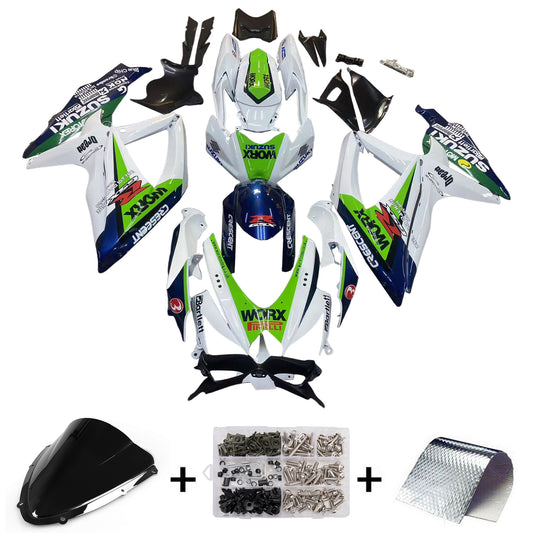 Carene 2008-2010 Suzuki GSXR 600 750 Multicolore Worx Racing Generico