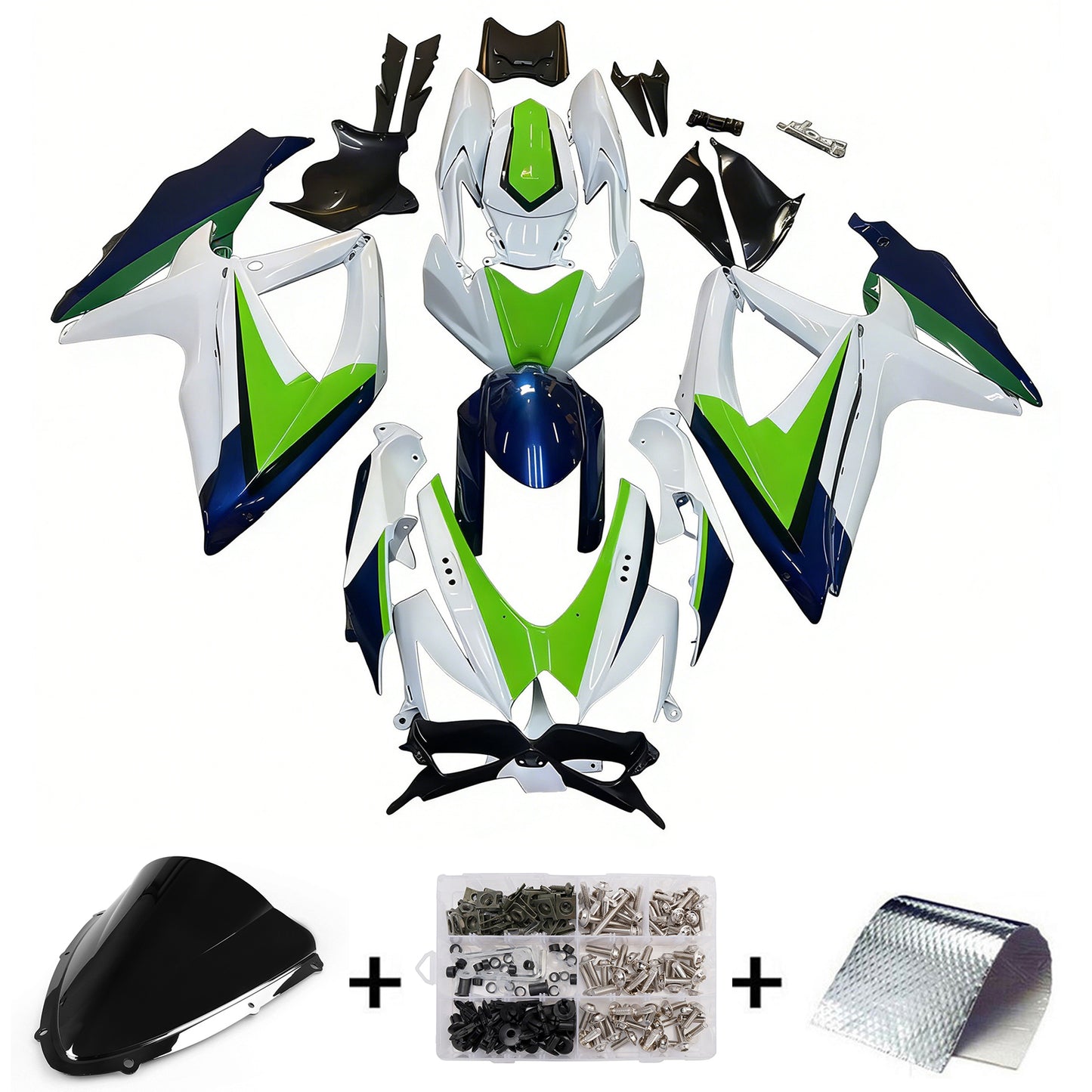 Carene 2008-2010 Suzuki GSXR 600 750 Multicolore Worx Generic