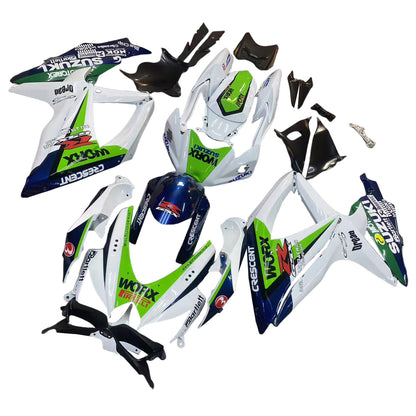 Carene 2008-2010 Suzuki GSXR 600 750 Multicolore Worx Generic