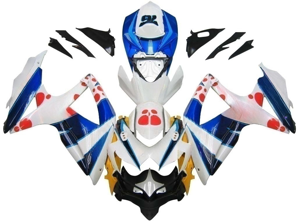 Carene 2008-2010 Suzuki GSXR 600 750 Multi-Color pepephone Racing Generico