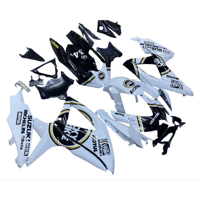 Carene 2008-2010 Suzuki GSXR 600 750 Bianco Nero Lucky Strike Racing Generico