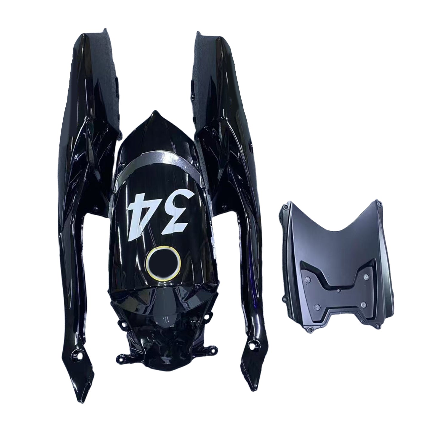 Carene 2008-2010 Suzuki GSXR 600 750 Bianco Nero Lucky Strike Generico