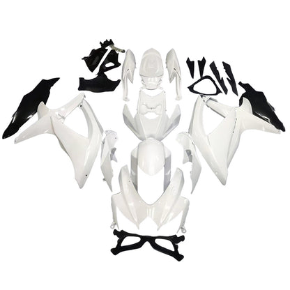 Carene 2008-2010 Suzuki GSXR 600 750 Bianco Nero GSXR Racing Generico