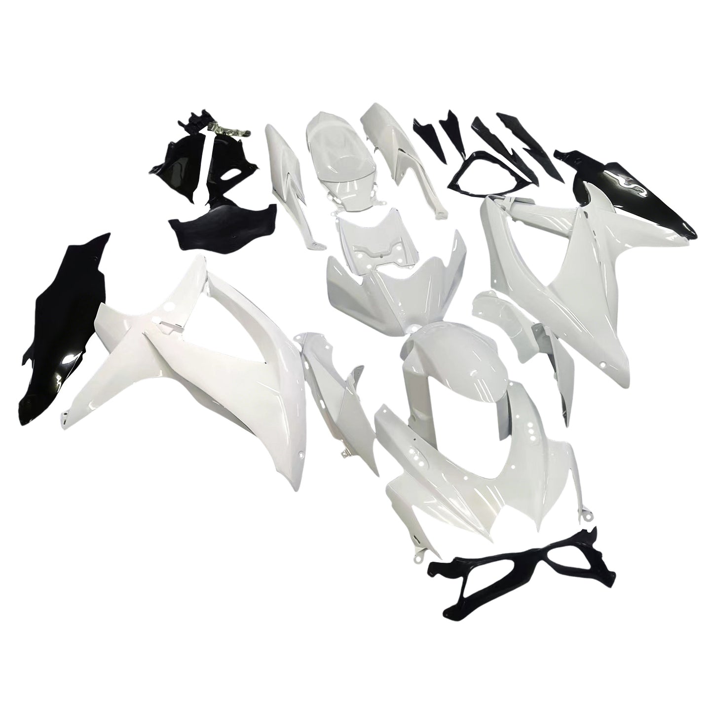 Carene 2008-2010 Suzuki GSXR 600 750 Bianco Nero GSXR Generico