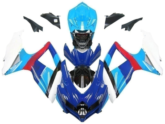 Carene 2008-2010 Suzuki GSXR 600 750 Blu Rockstar Malkita Generico