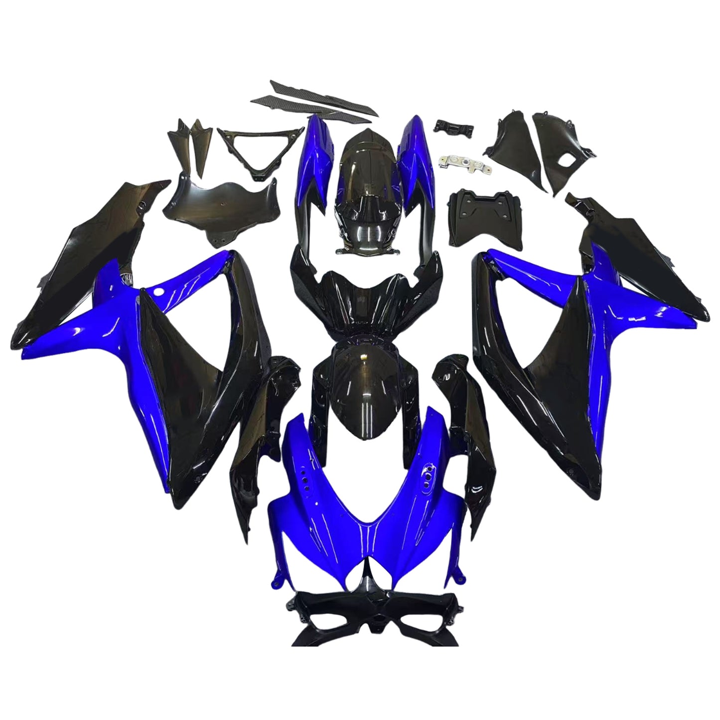 Carene 2008-2010 Suzuki GSXR 600 750 Blu Nero GSXR Generico