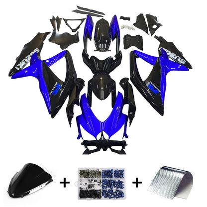 Carene 2008-2010 Suzuki GSXR 600 750 Blu Nero GSXR Racing Generico