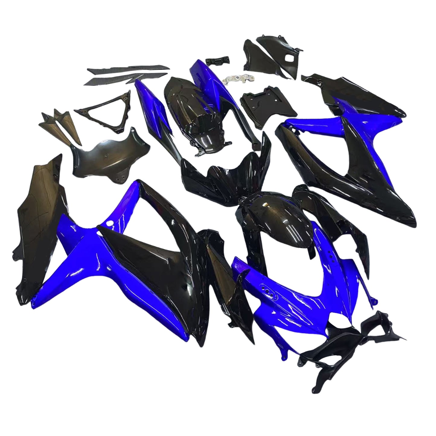 Carene 2008-2010 Suzuki GSXR 600 750 Blu Nero GSXR Generico