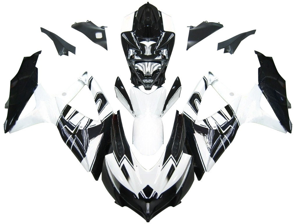 Carene 2008-2010 Suzuki GSXR 600 750 Nero Bianco Alstare Corona Racing Generico