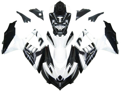 Carene 2008-2010 Suzuki GSXR 600 750 Nero Bianco Alstare Corona Generico