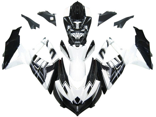 Carene 2008-2010 Suzuki GSXR 600 750 Nero Bianco Alstare Corona Generico