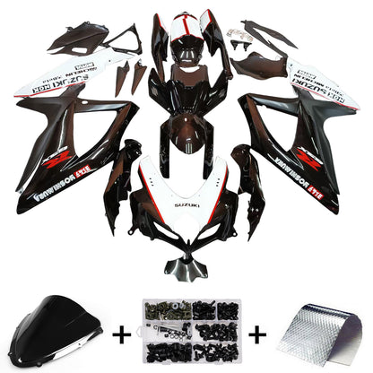 Carene 2008-2010 Suzuki GSXR 600 750 Nero Bianco GSXR Racing Generico