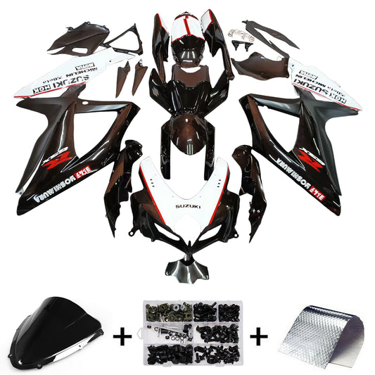 Carene 2008-2010 Suzuki GSXR 600 750 Nero Bianco GSXR Racing Generico