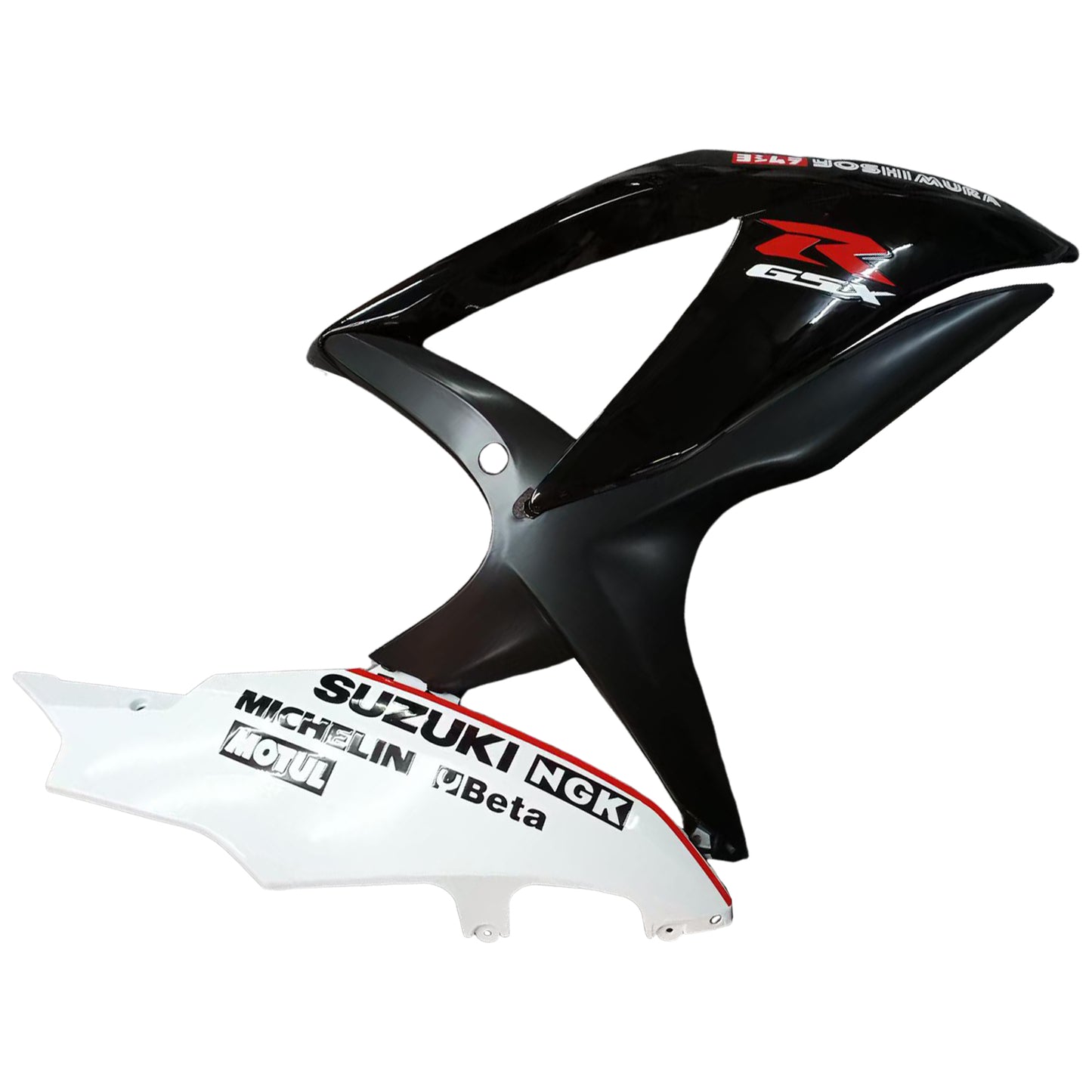 Carene 2008-2010 Suzuki GSXR 600 750 Nero Bianco GSXR Racing Generico