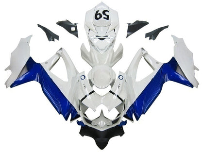 Carene 2008-2010 Suzuki GSXR 600 750 Bianco Blu Jordan Racing Generico