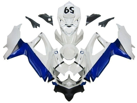 Carene 2008-2010 Suzuki GSXR 600 750 Bianco Blu Jordan Racing Generico