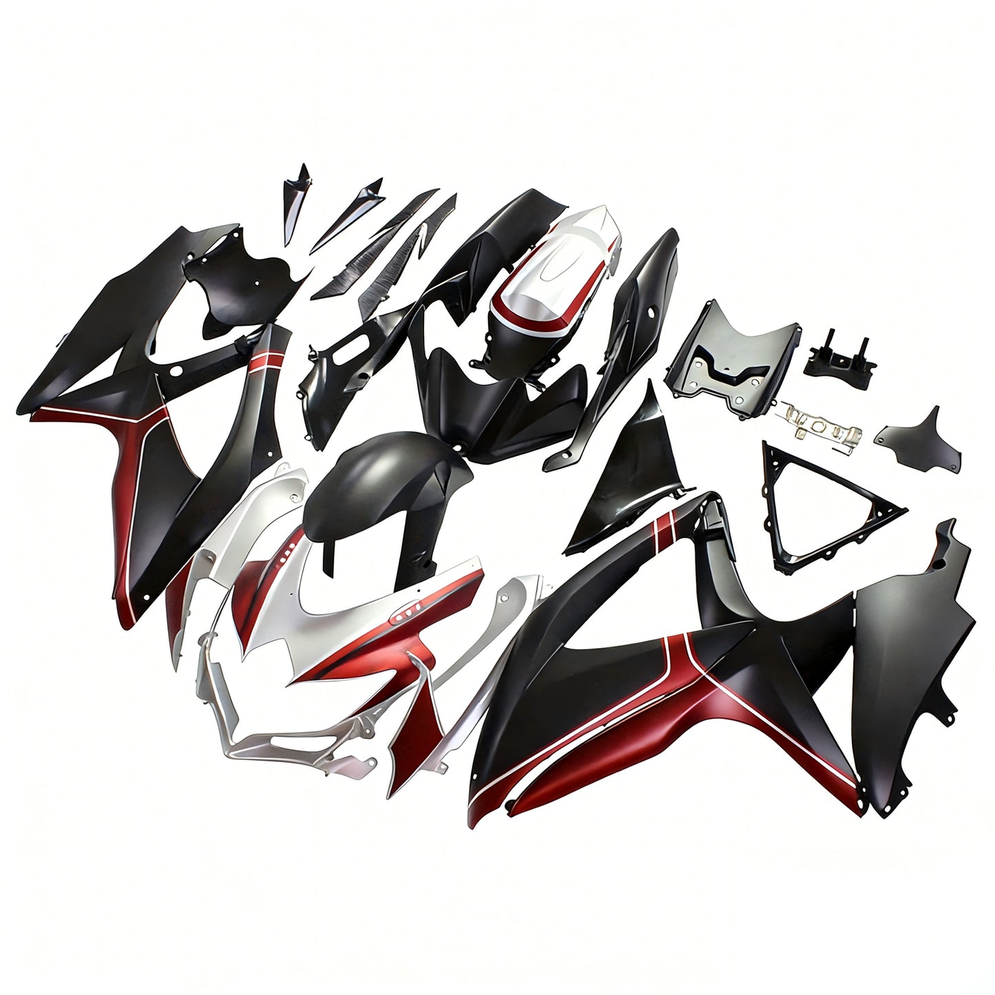 Kit carenatura iniezione carrozzeria plastica ABS per Suzuki GSXR 600/750 2008-2010 K8