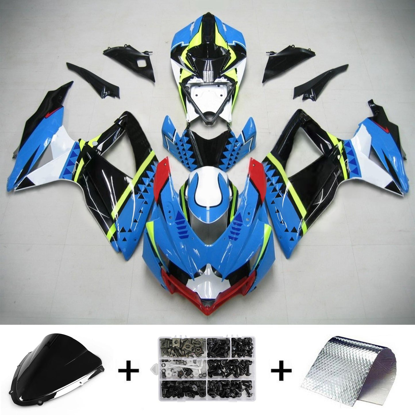 Suzuki GSXR 600/750 2008-2010 Kit Carena Carrozzeria Plastica ABS K8