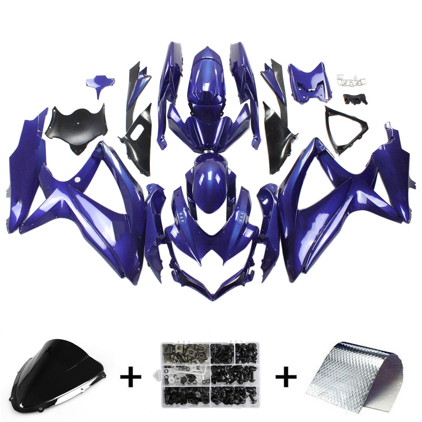 Suzuki GSXR 600/750 2008-2010 Kit Carena Carrozzeria Plastica ABS K8