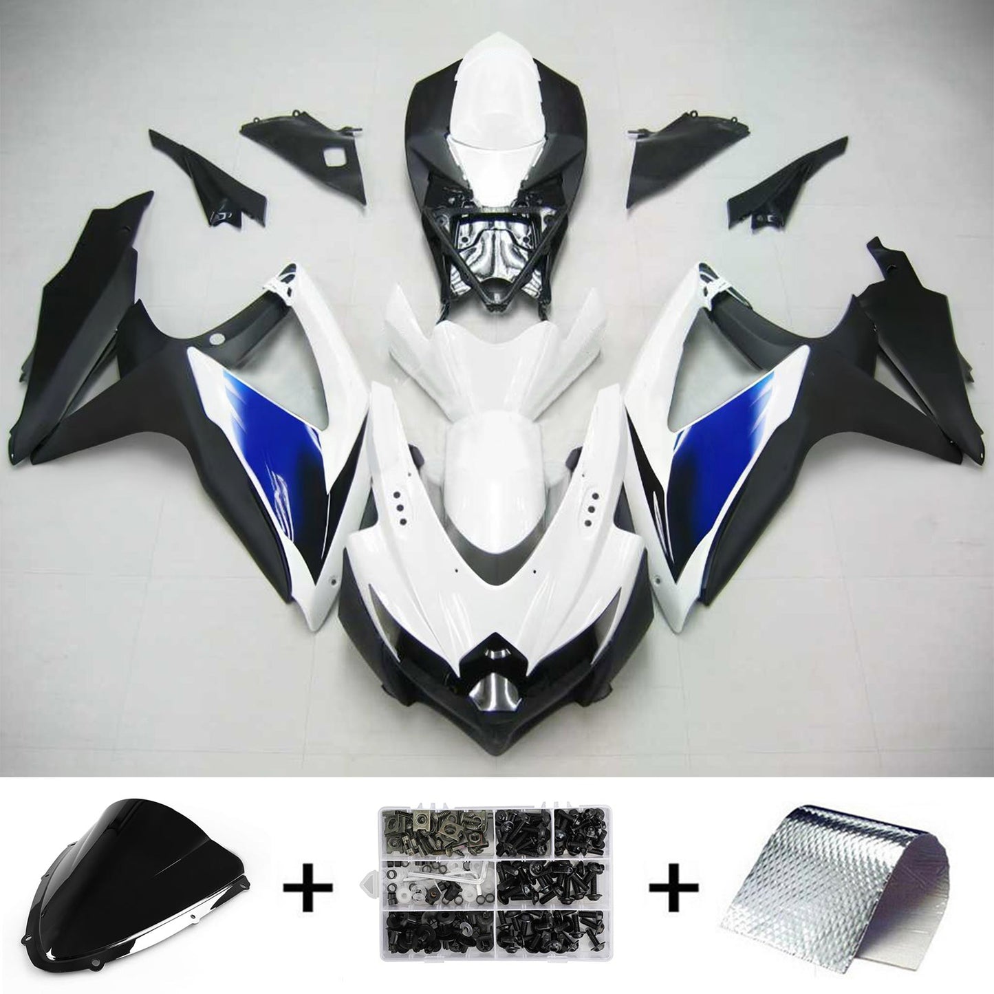 Suzuki GSXR 600/750 2008-2010 Kit Carena Carrozzeria Plastica ABS K8